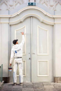 T. Nijhoff schilderwerk deur in de Grote Kerk